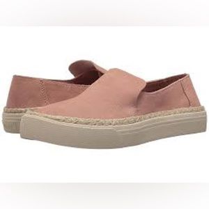 Women’s Toms Sunset Bloom Suede Slip On Shoes Size 9 US!